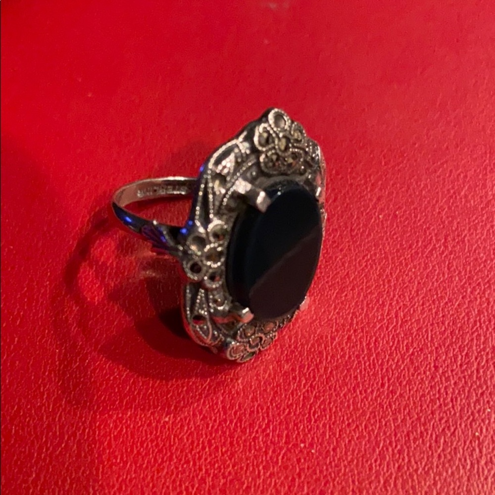 Vintage estate sterling silver opera ring - Picture 8 of 11